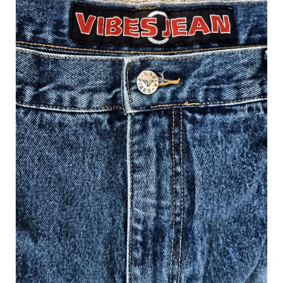 Vibes Jeans Men's 40 x 34 (32) Blue Denim Baggy Skater Urban Y2K Vintage Pants - Picture 3 of 11